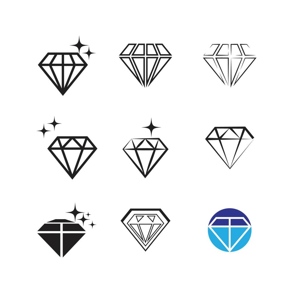 Diamond Logo Template vector icon illustration design