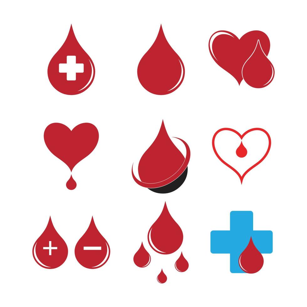 Blood drop donor vector icon
