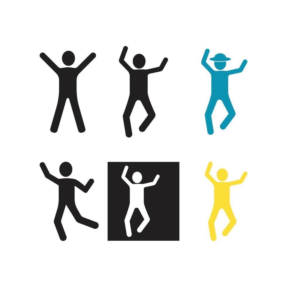 Joy Icon Logo Template Illustration vector