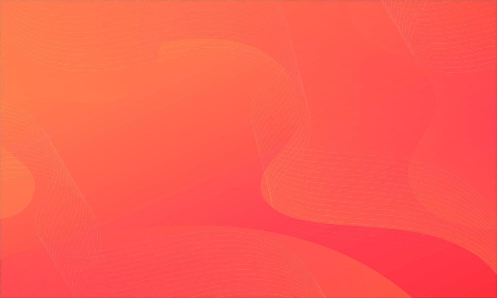 Abstract Orange Fluid Wave Background vector