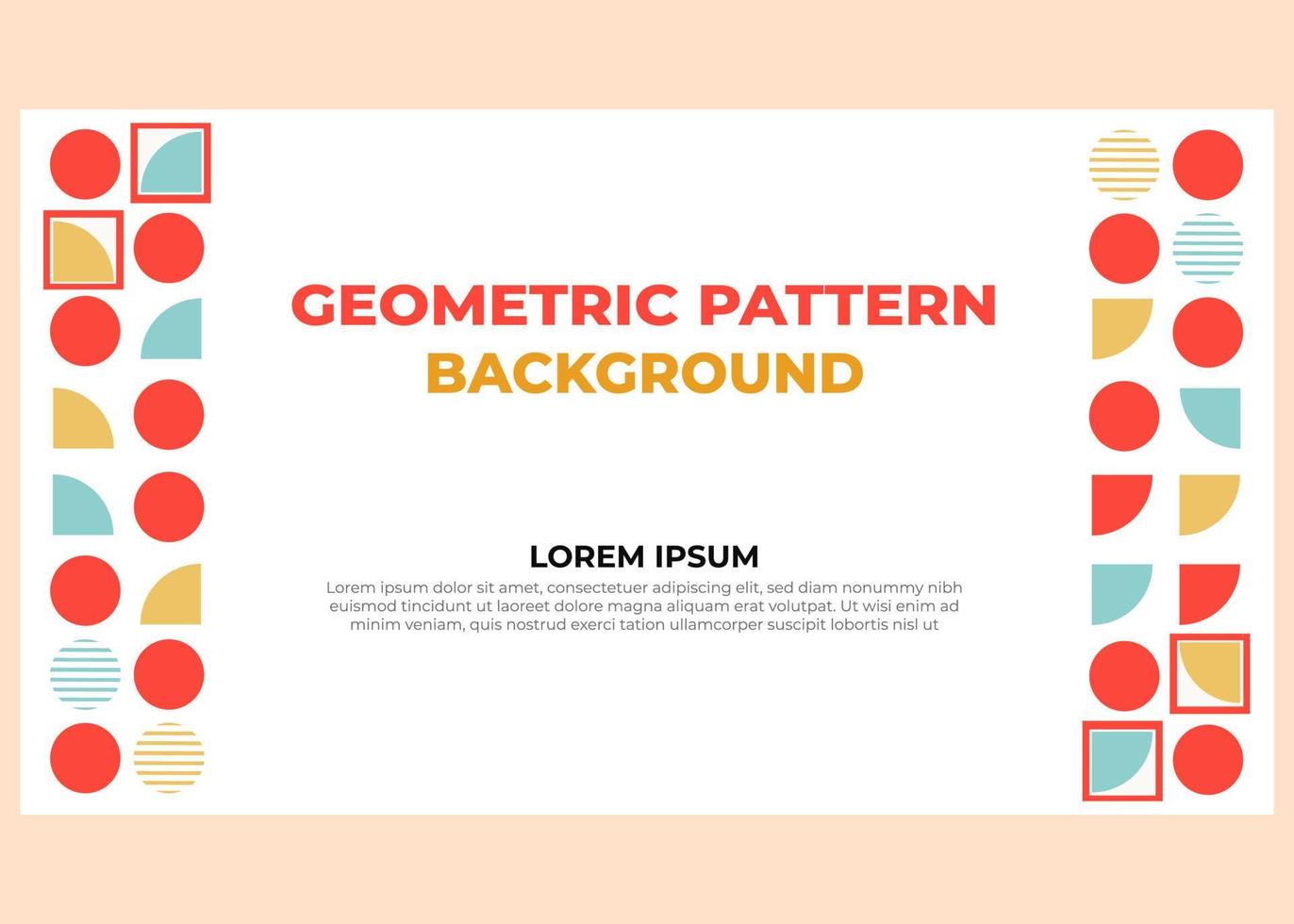 abstract colorful geometric pattern background template vector