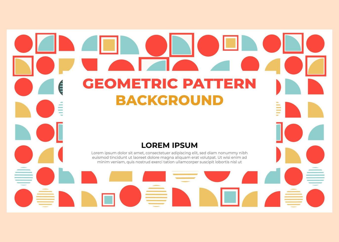 abstract colorful geometric pattern background template vector