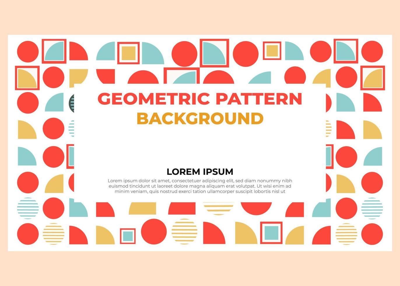 abstract colorful geometric pattern background template vector