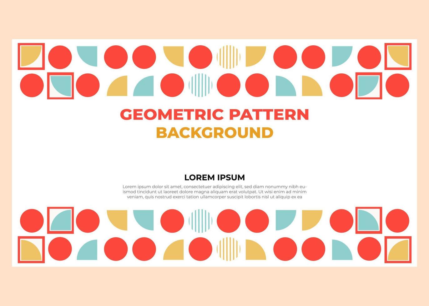 abstract colorful geometric pattern background template vector