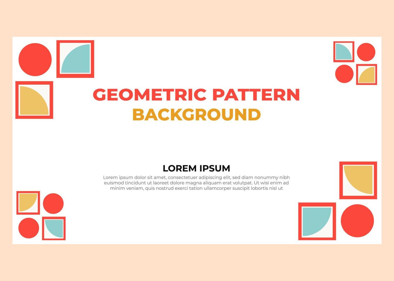 abstract colorful geometric pattern background template vector