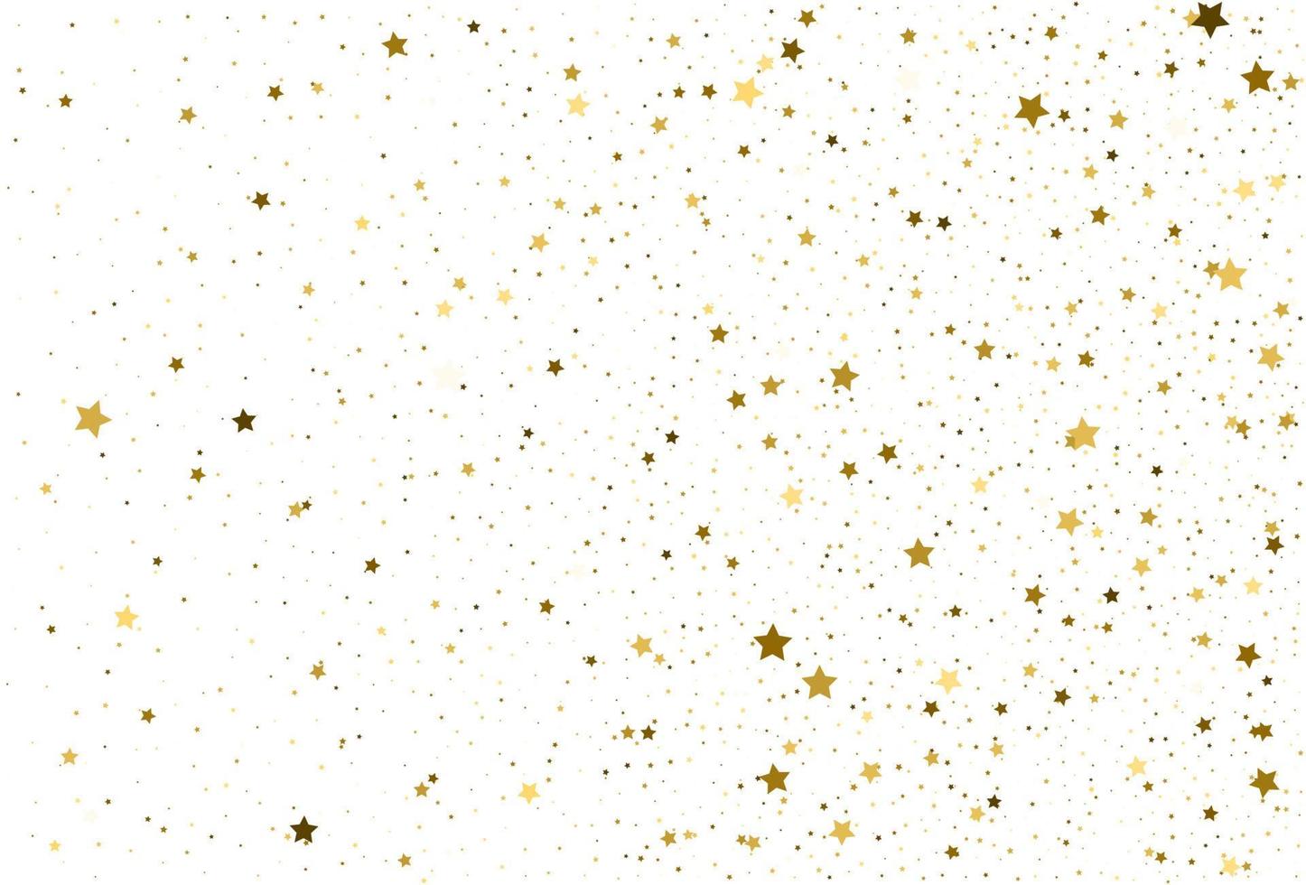 golden star festive, gold confetti vector