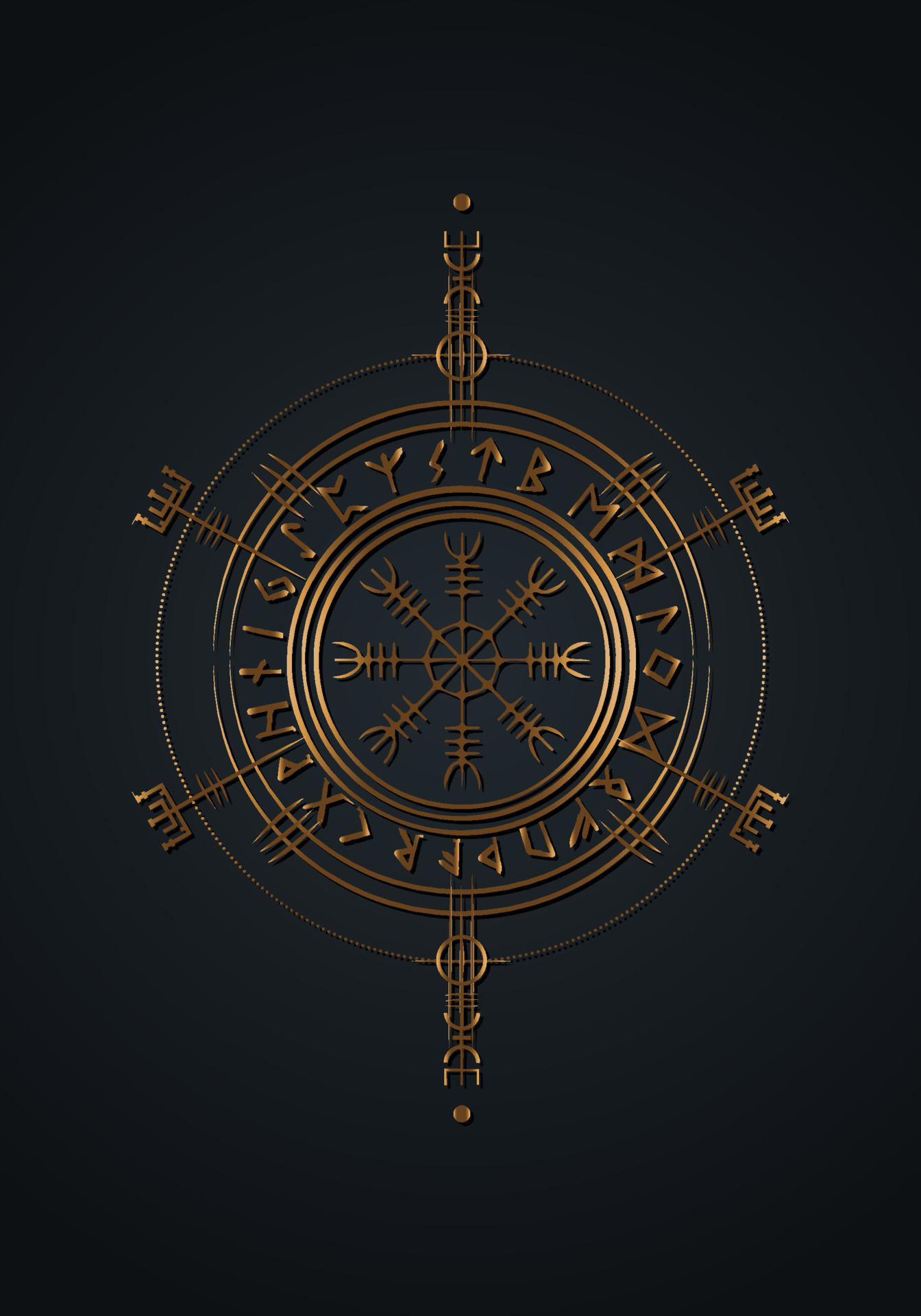 Vegvisir compass norse pagan raven symbol viking yggdrasil HD phone  wallpaper  Peakpx
