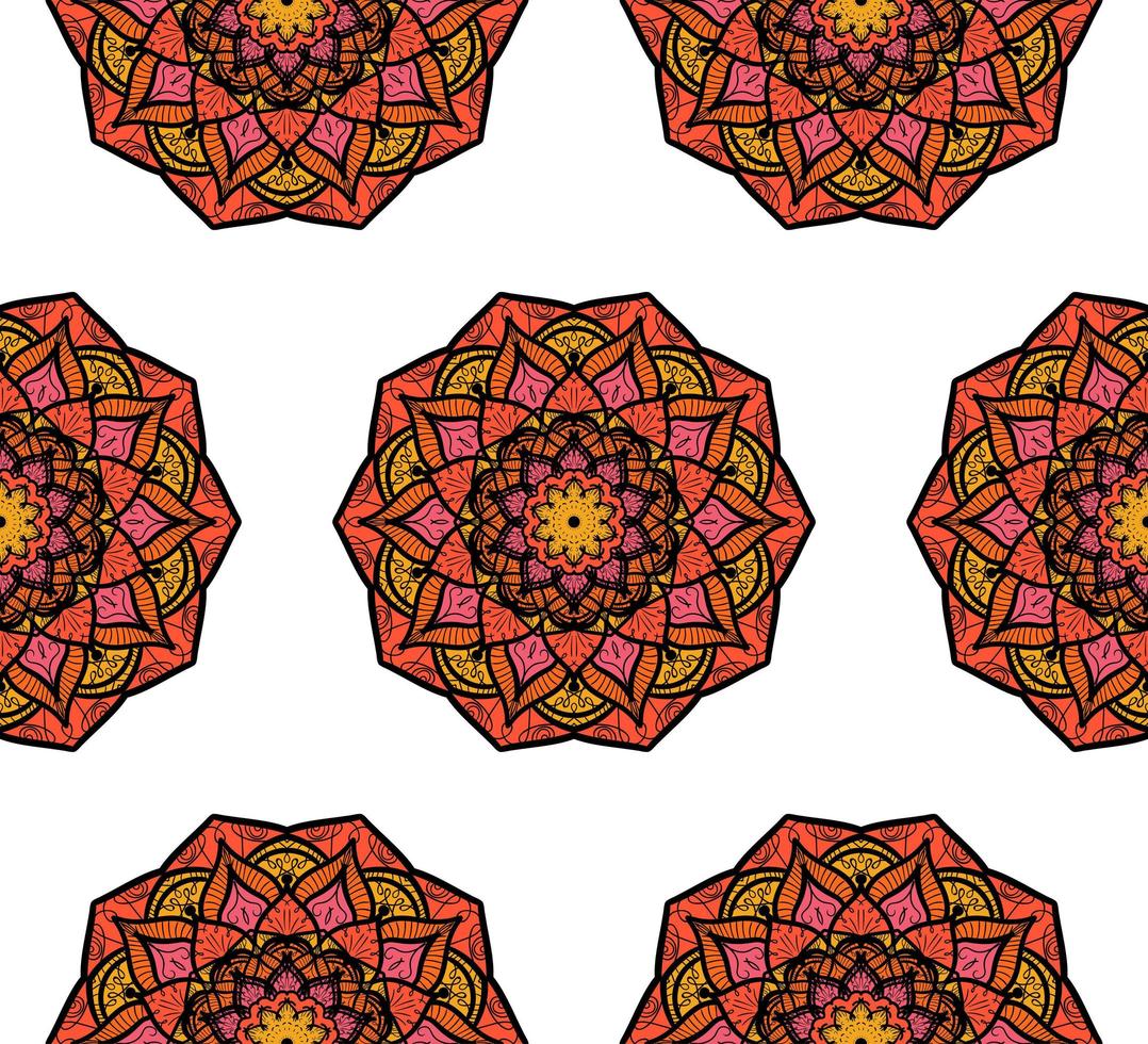 Mandala Seamless Pattern vector