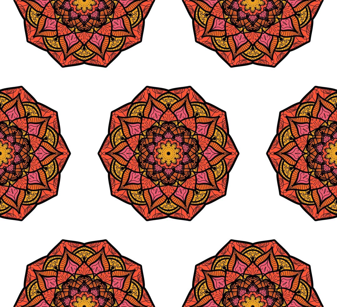 Mandala Seamless Pattern vector