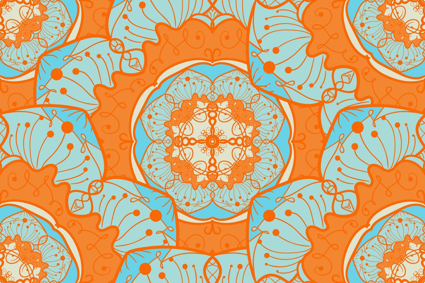 Mandala Seamless Pattern vector