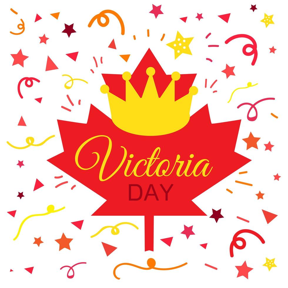 Happy Victoria Day Sticker vector