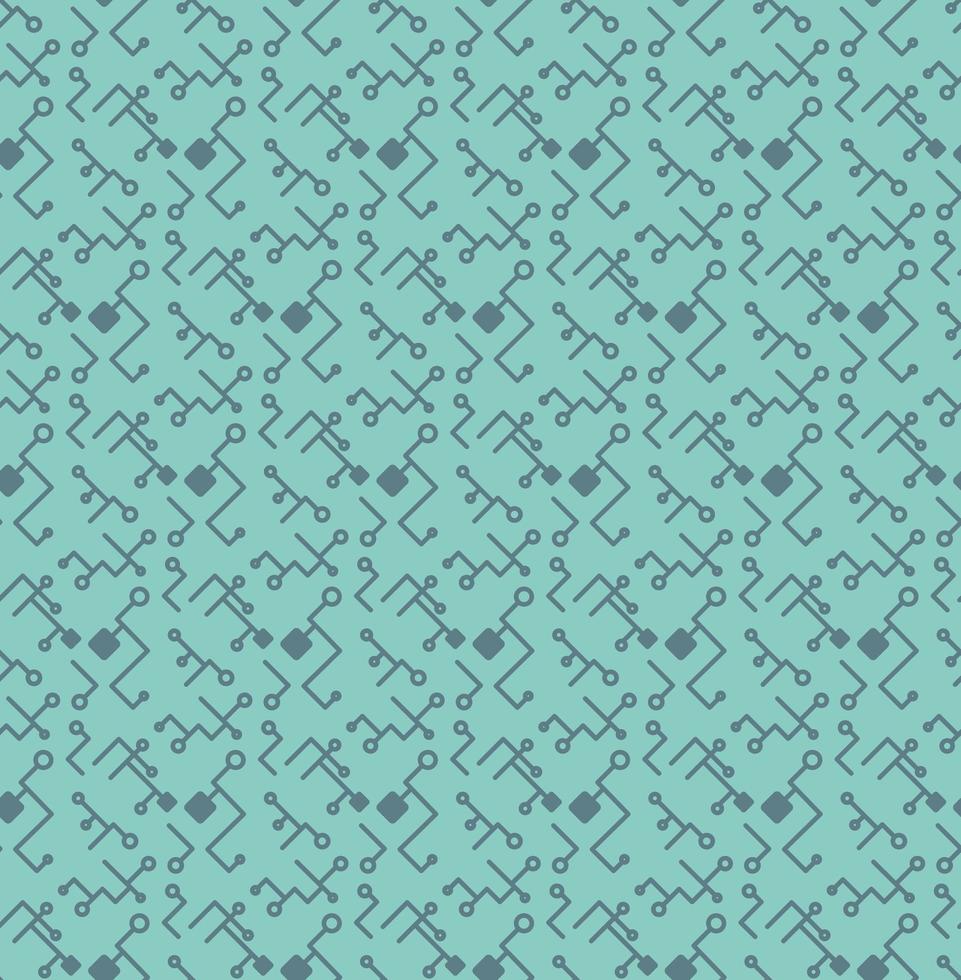 Computer Processor Chip Seamless Pattern vector