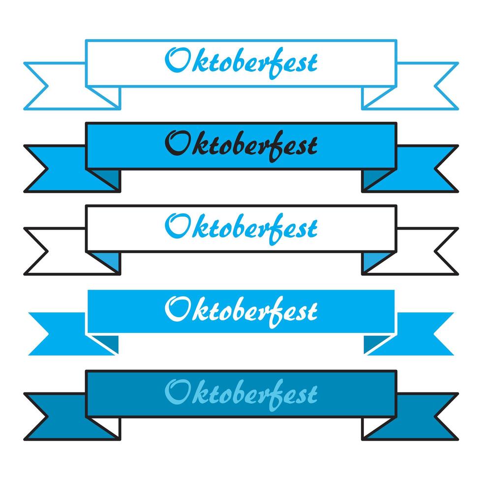 Oktoberfest simple banners vector