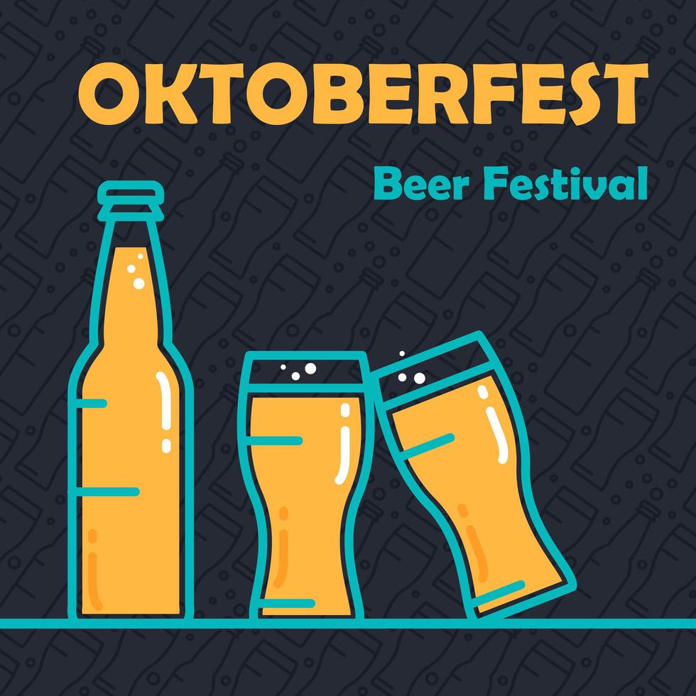 Oktoberfest Beer Banner vector