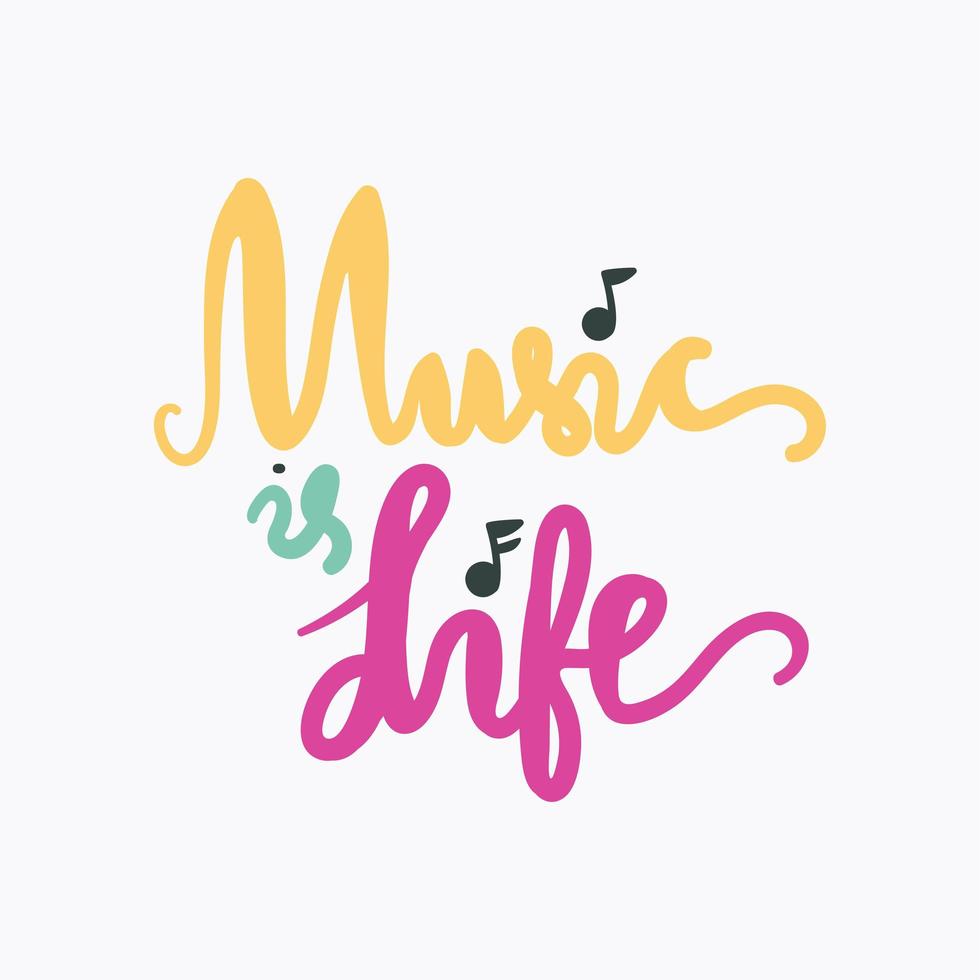 Music is Life 4259129 Vector Art at Vecteezy