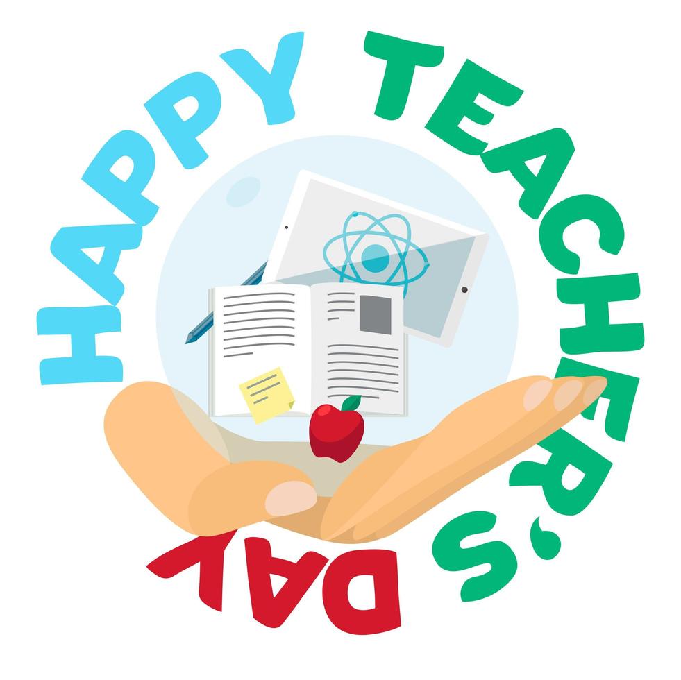 Happy Teachers Day Celebration Banner vector