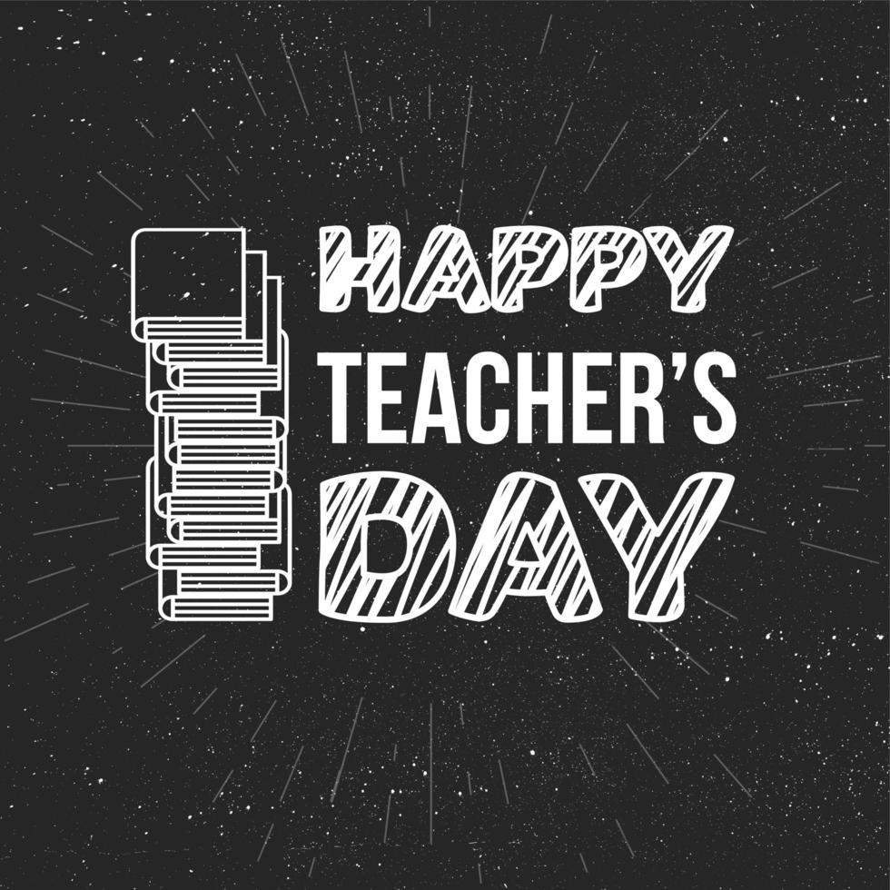 Happy Teachers Day Celebration Banner vector
