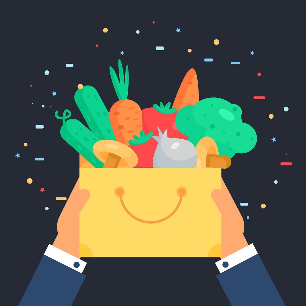 Fresh Vegetable Badge vector