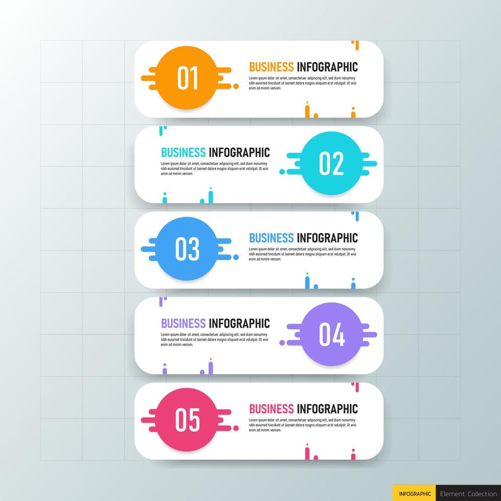 Modern business infographic vector