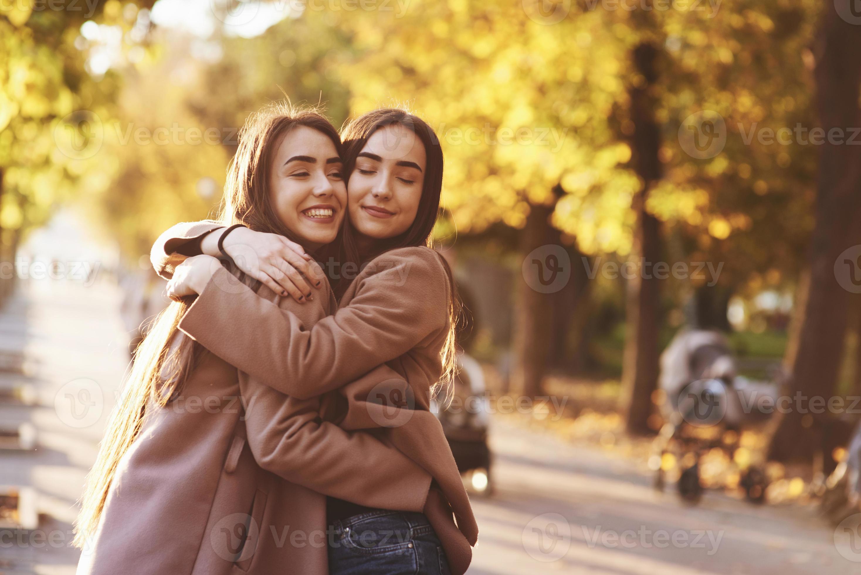 Two girls looking 2 stock photo. Image of focus, casual - 3255830