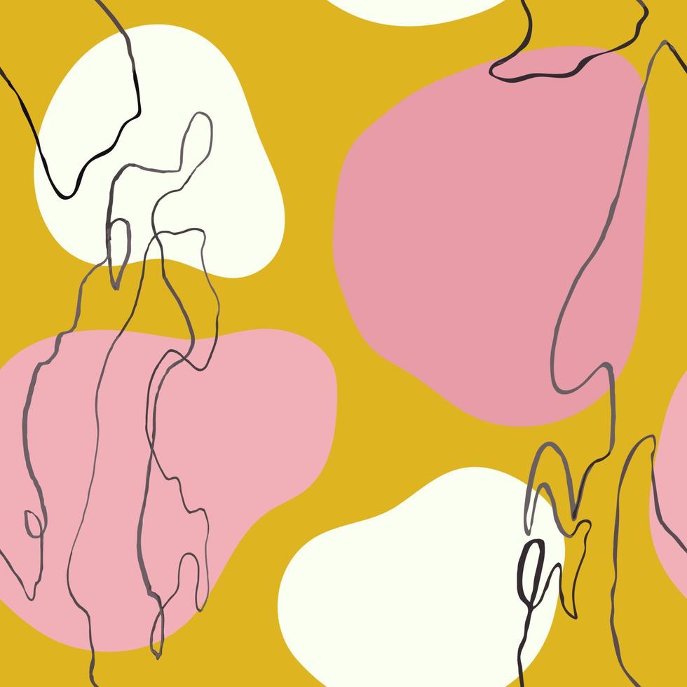 Vector modern seamless pattern with colorful hand draw abstract elements, doodles. Use it for wallpaper, textile print, pattern fills, web page, surface textures, wrapping paper, design presentation