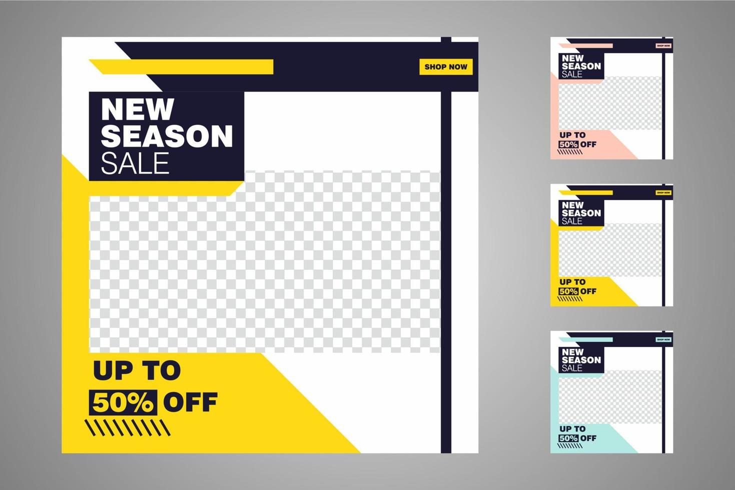Suitable for social media posts templates and web or internet ads. vector