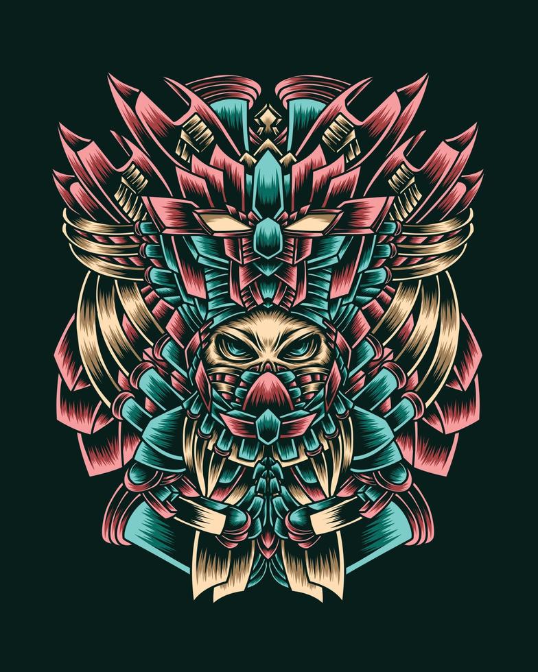 Artwork Illustration Humans With Mecha Abilities vector