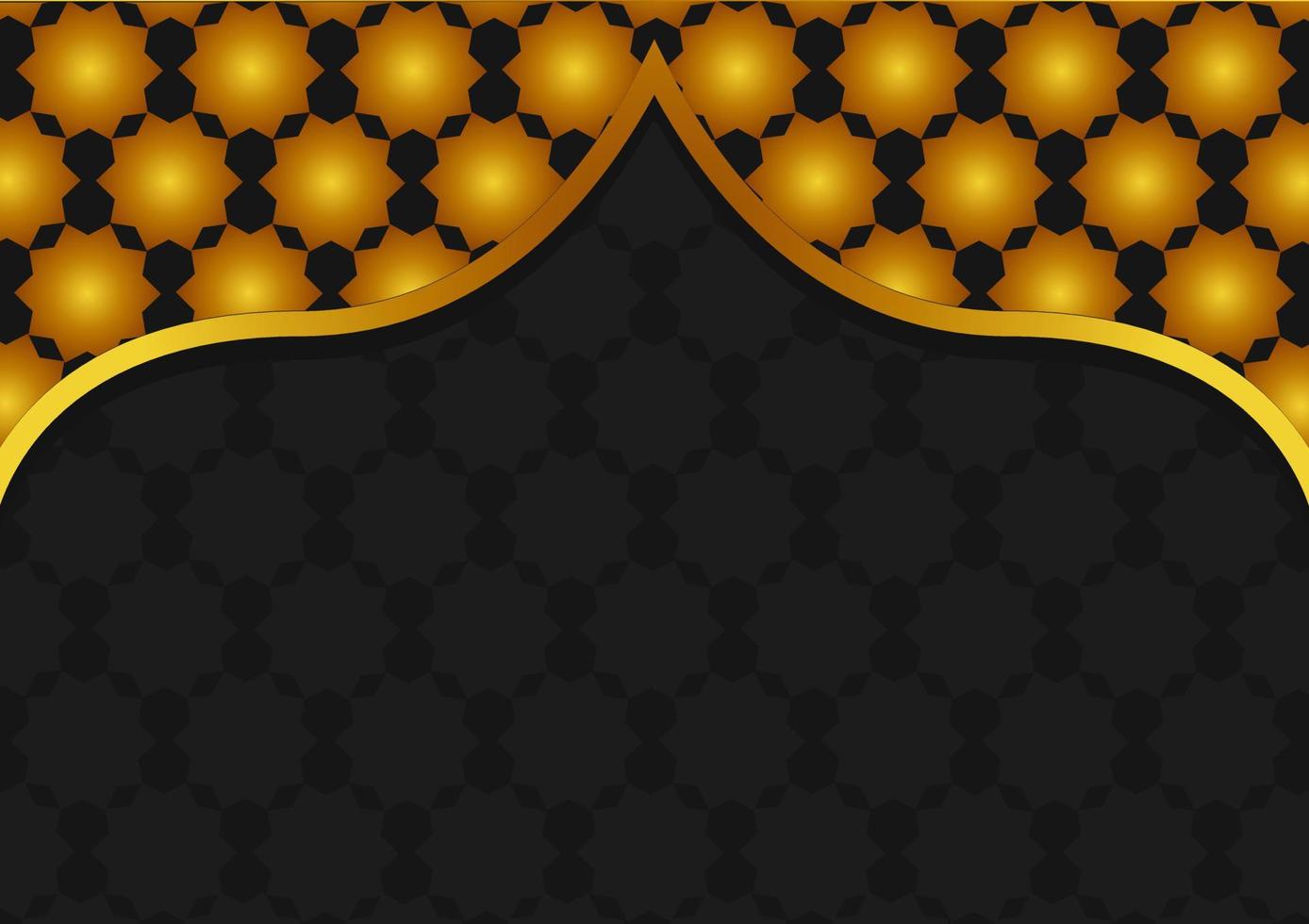 patrón árabe con rediseño degradado de color dorado 9 vector
