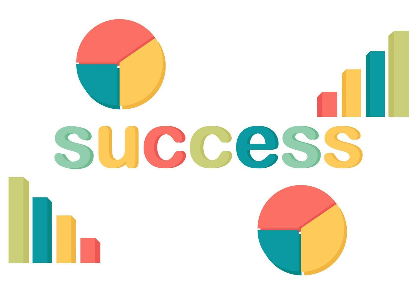 background with success theme 2 vector