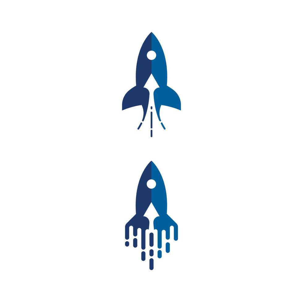 Rocket Vector icon design illustration Template