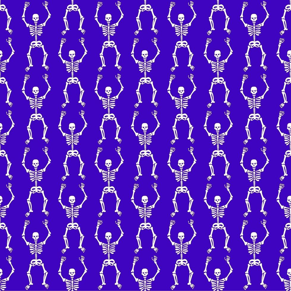Seamless pattern with skeletons . Halloween pattern vector