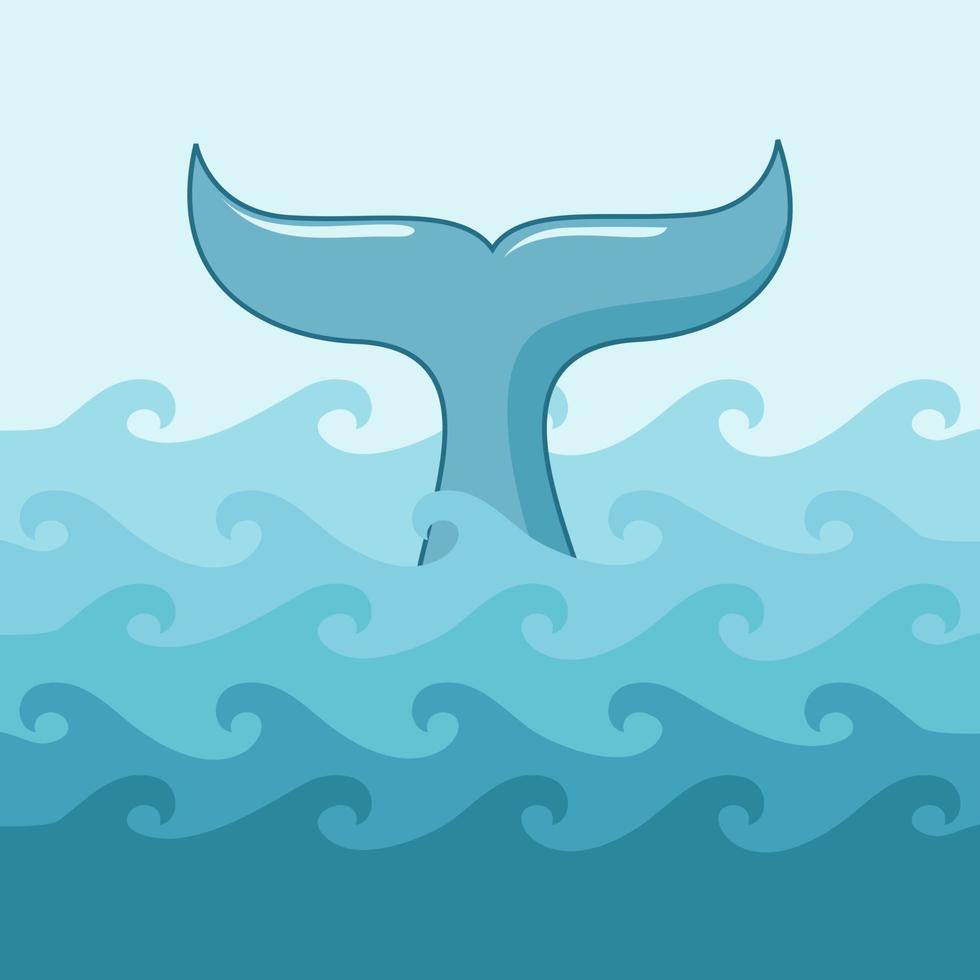 whale vector illustrations