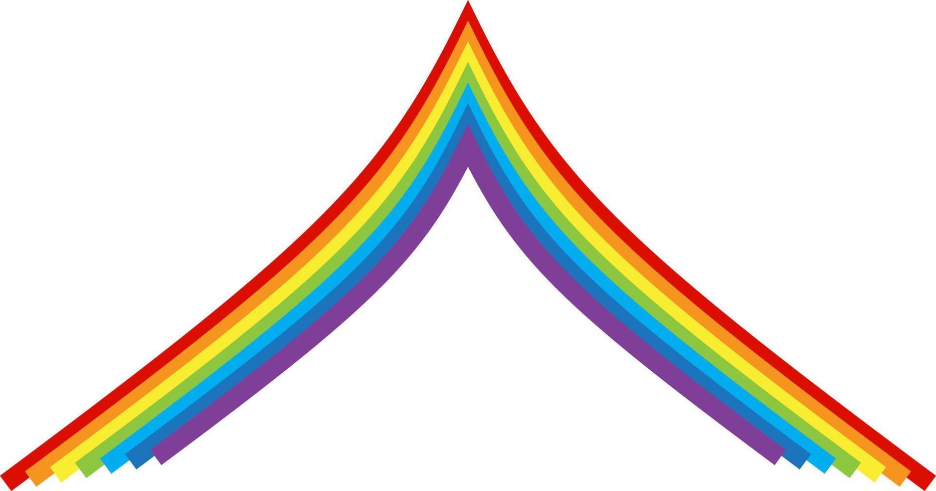 rainbow multicolored curved. Vector Illustration. EPS10