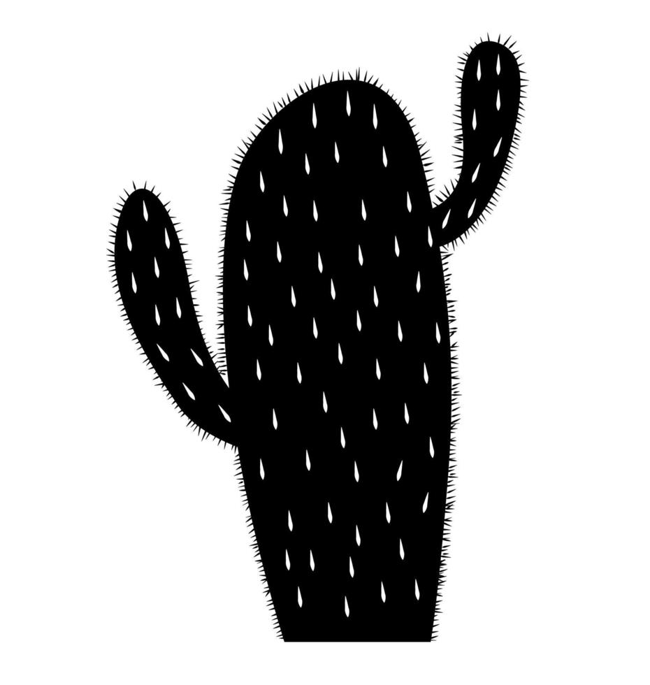 cactus para niños dibujados a mano. ilustración vectorial vector