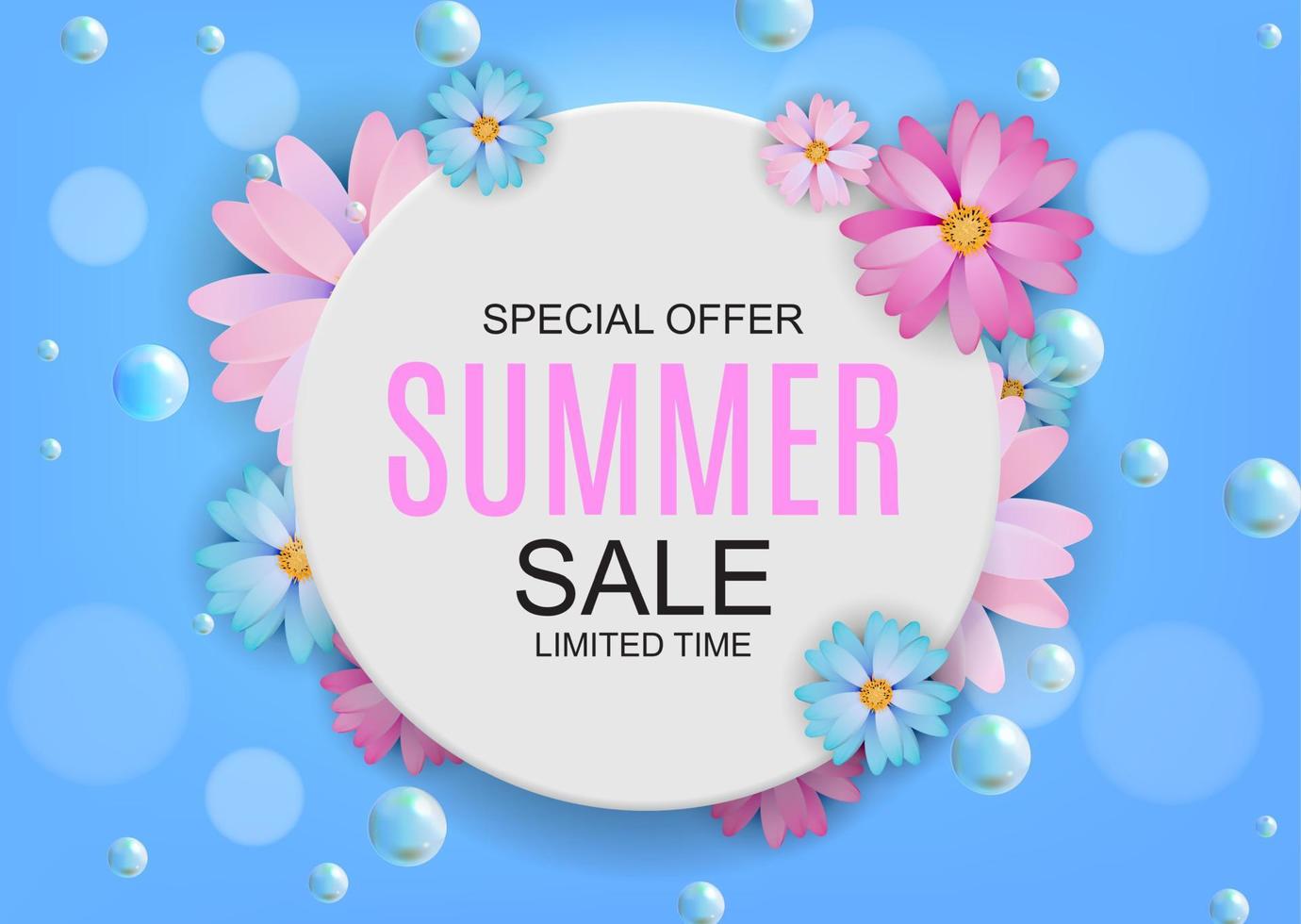 Summer Sale concept Background. Vector Illustration