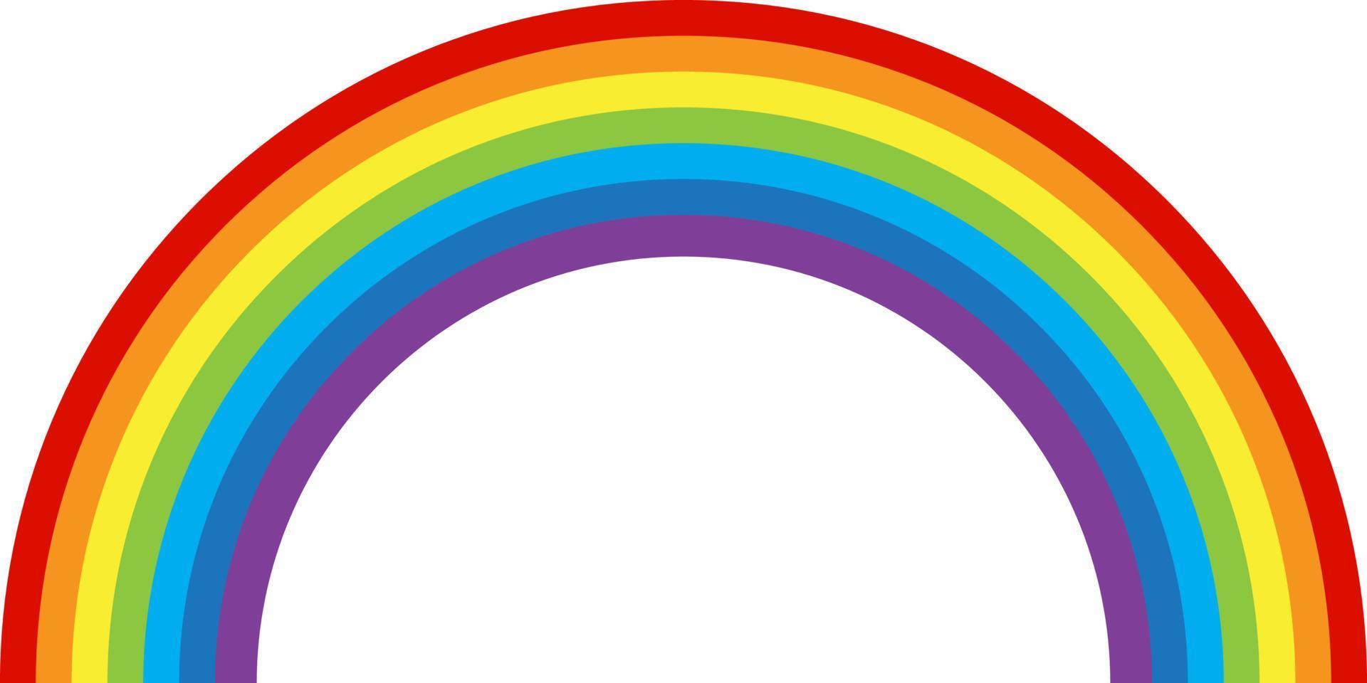 rainbow multicolored curved. Vector Illustration. EPS10