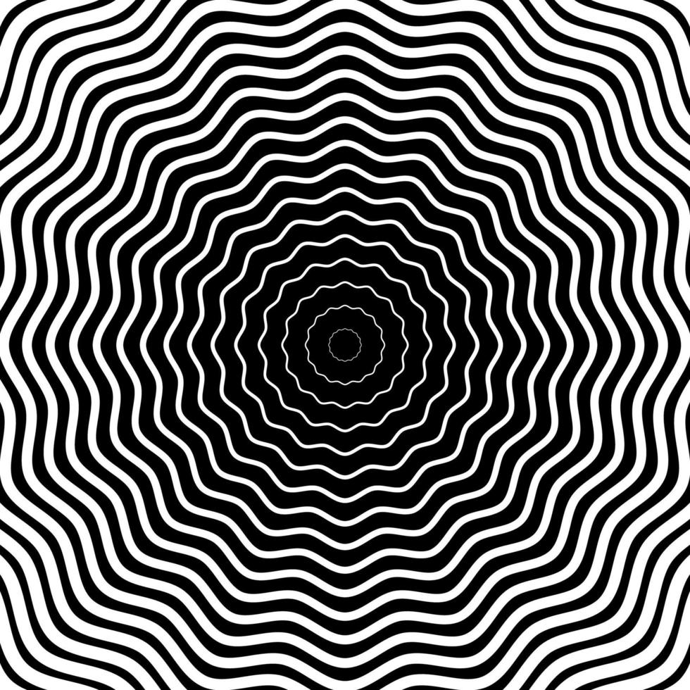 Hypnotic Fascinating Abstract Image. Vector Illustration. EPS10