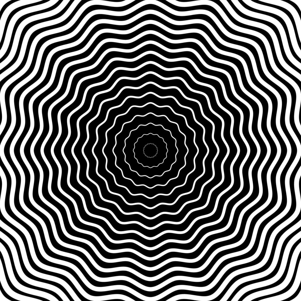 Hypnotic Fascinating Abstract Image. Vector Illustration. EPS10