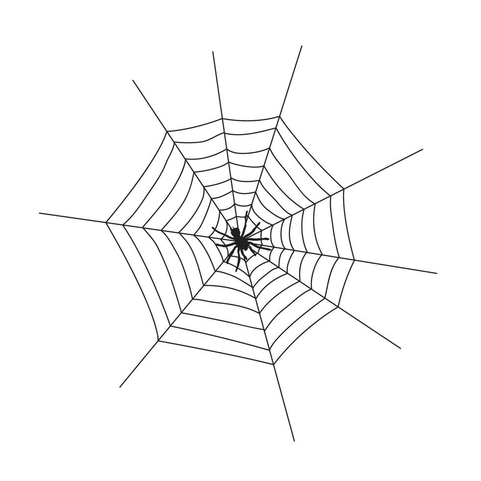 silueta web sobre un fondo blanco. ilustración vectorial vector