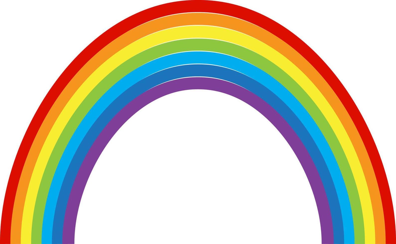 rainbow multicolored curved. Vector Illustration. EPS10