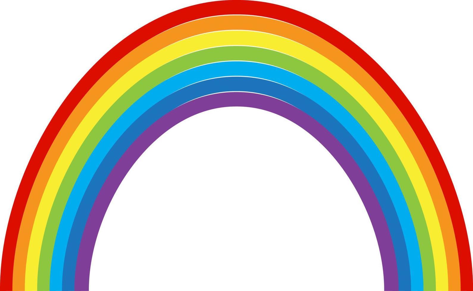 rainbow multicolored curved. Vector Illustration. EPS10