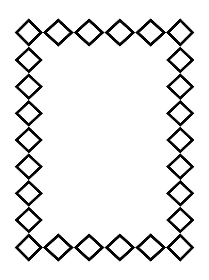 black rectangular frame. A4 format. Vector Illustration. EPS10