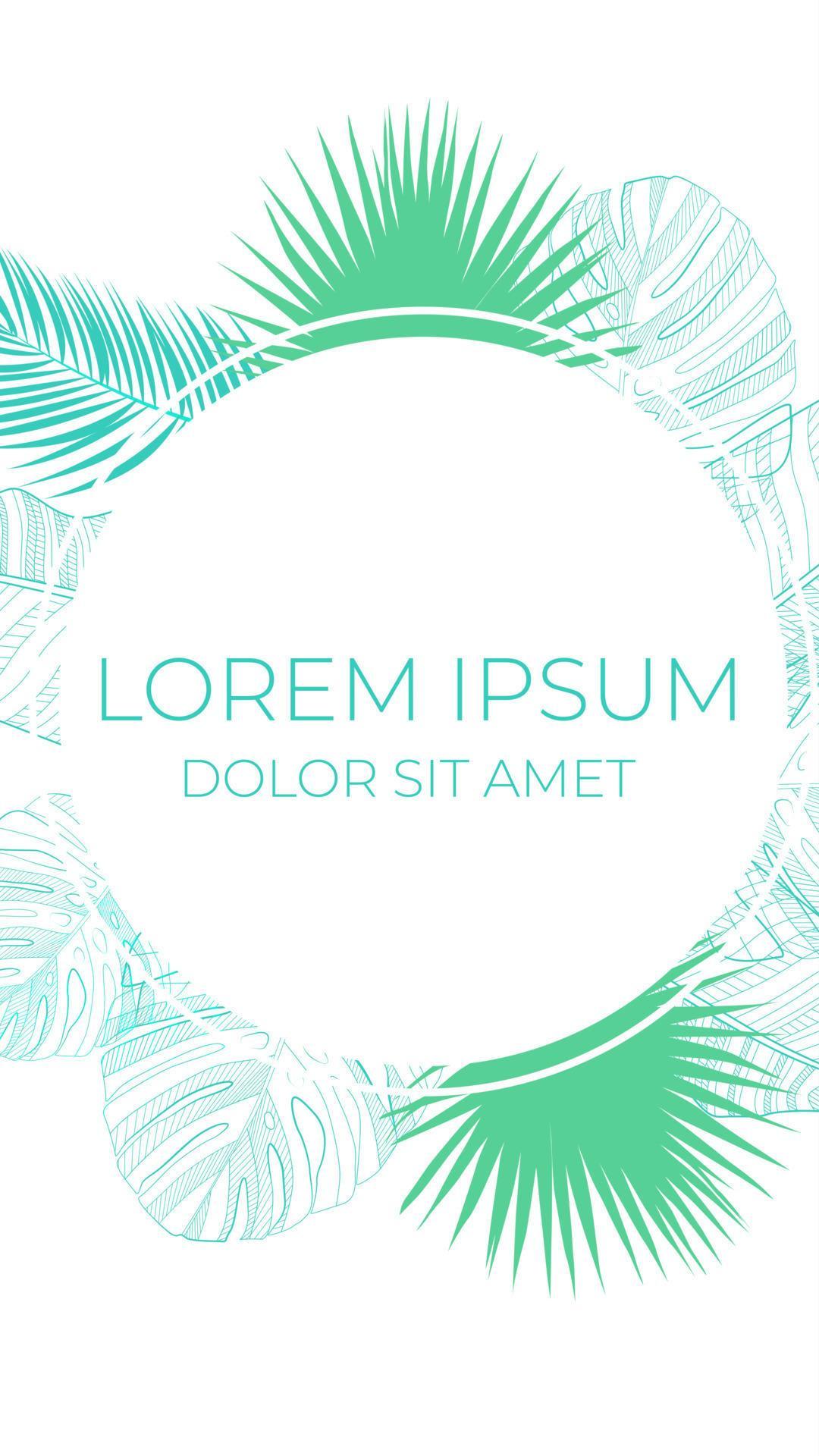 Summer Abstract Instagram stories banner background can be use for