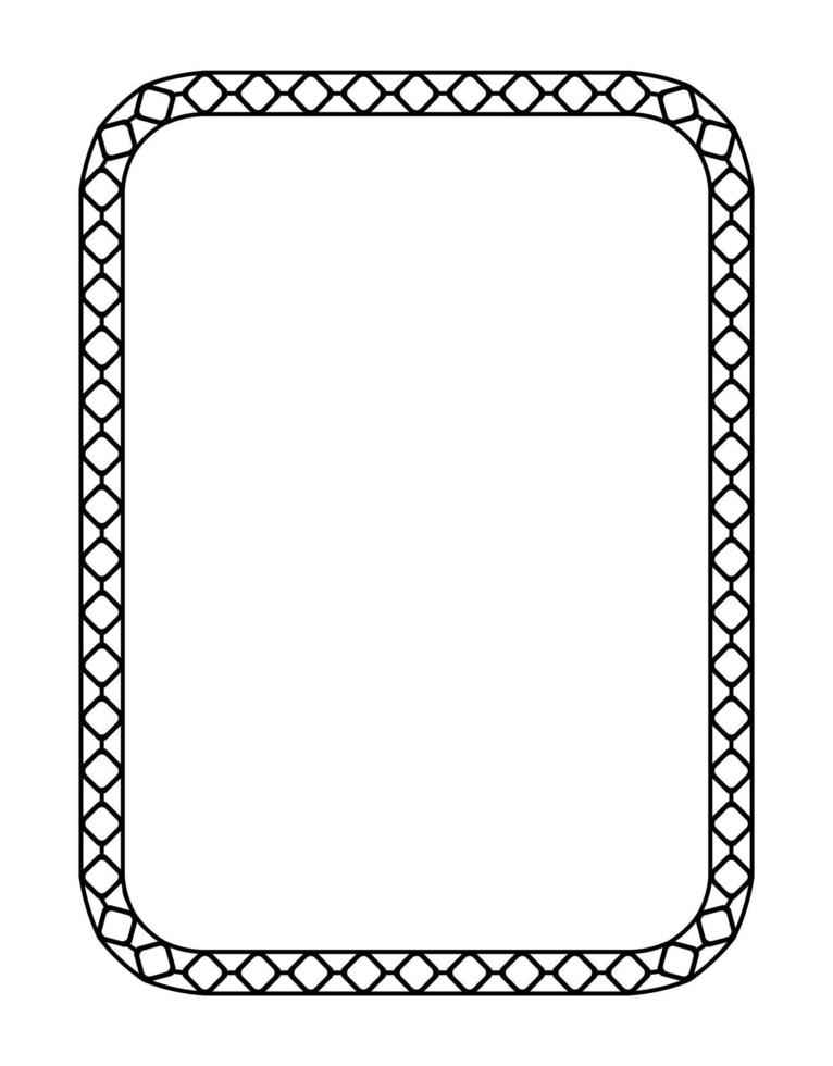 black rectangular frame. A4 format. Vector Illustration. EPS10