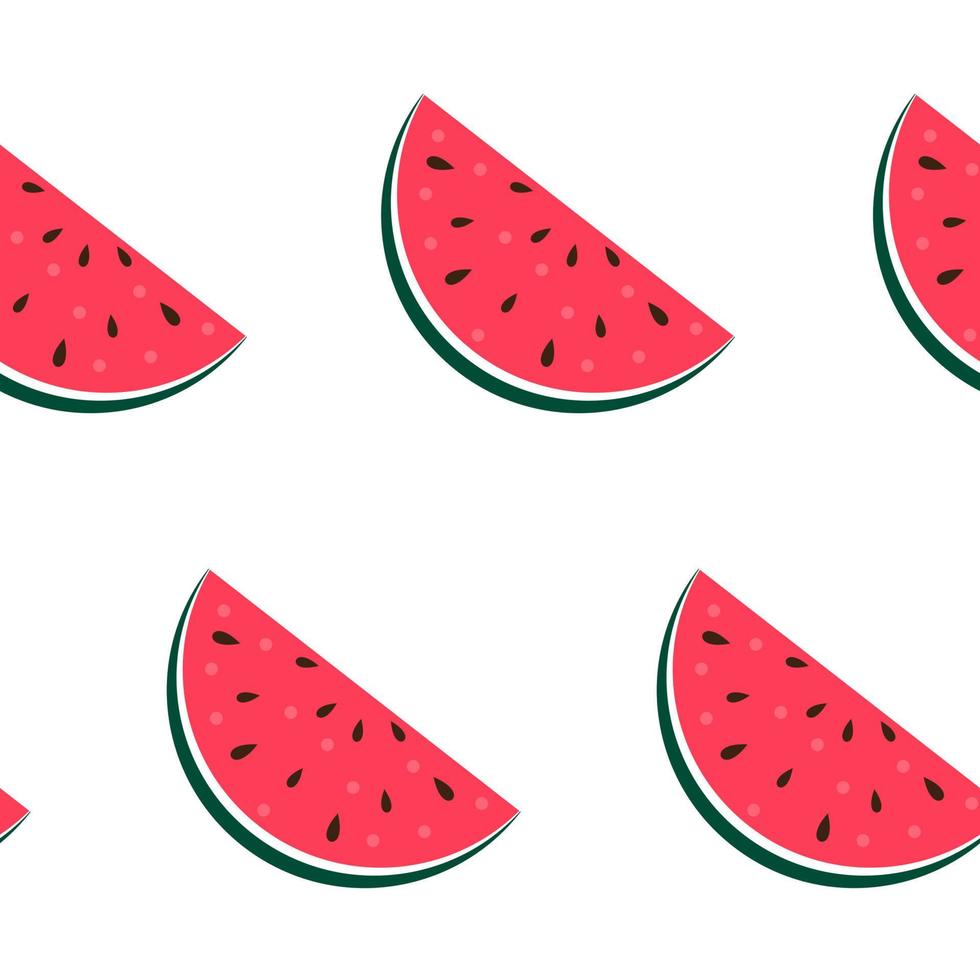 Watermelon Seamless Pattern Background. Vector Illustration