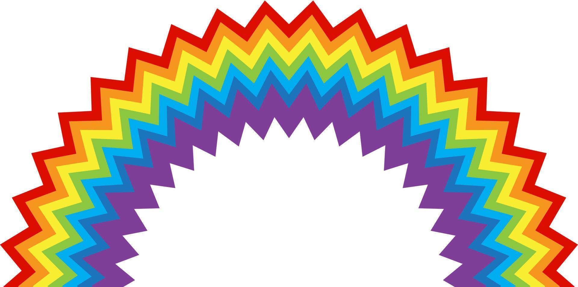 rainbow multicolored curved. Vector Illustration. EPS10