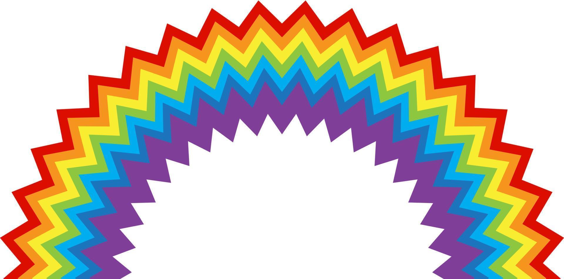 rainbow multicolored curved. Vector Illustration. EPS10