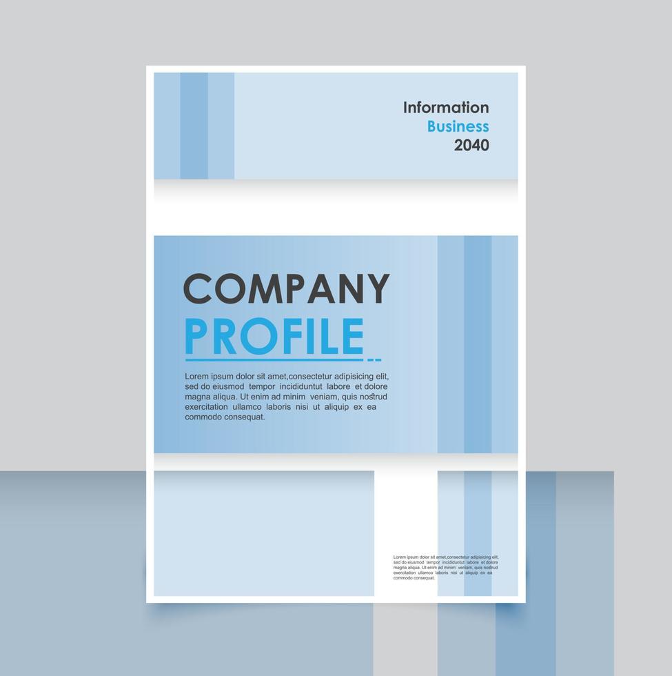 Modern business brochure template minimals vector