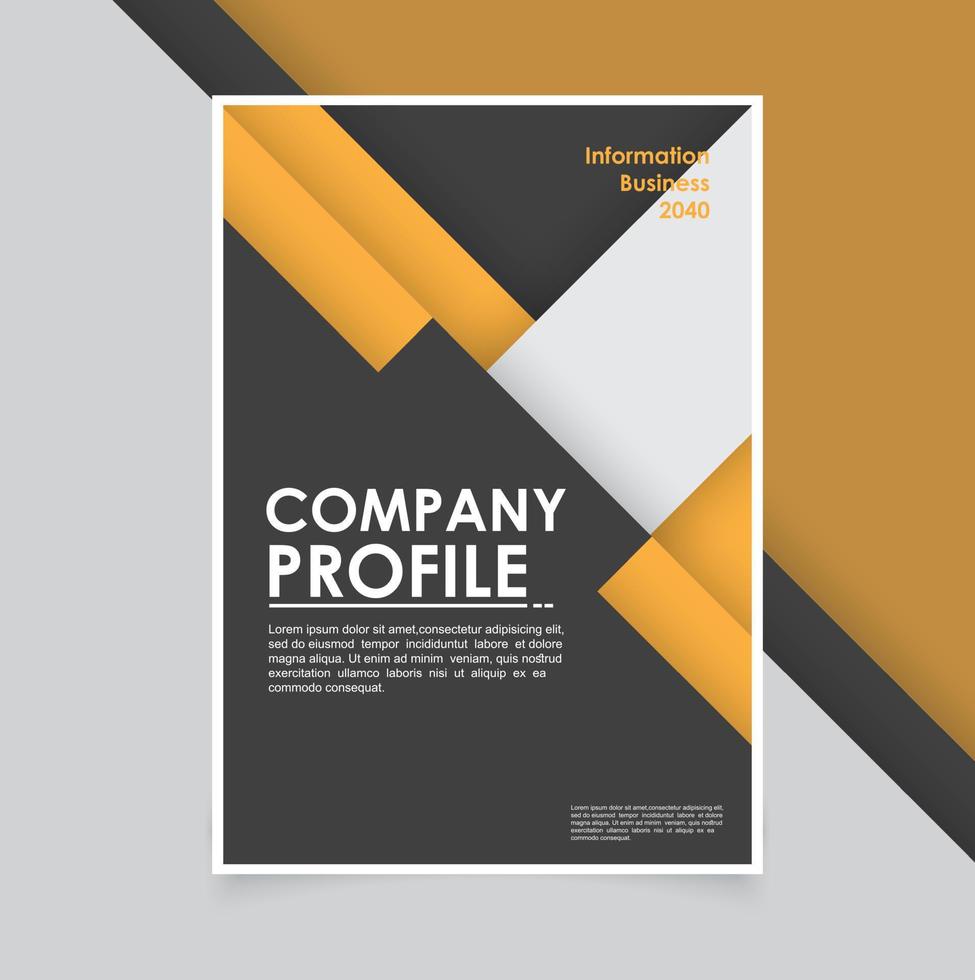 Modern business brochure template minimals vector