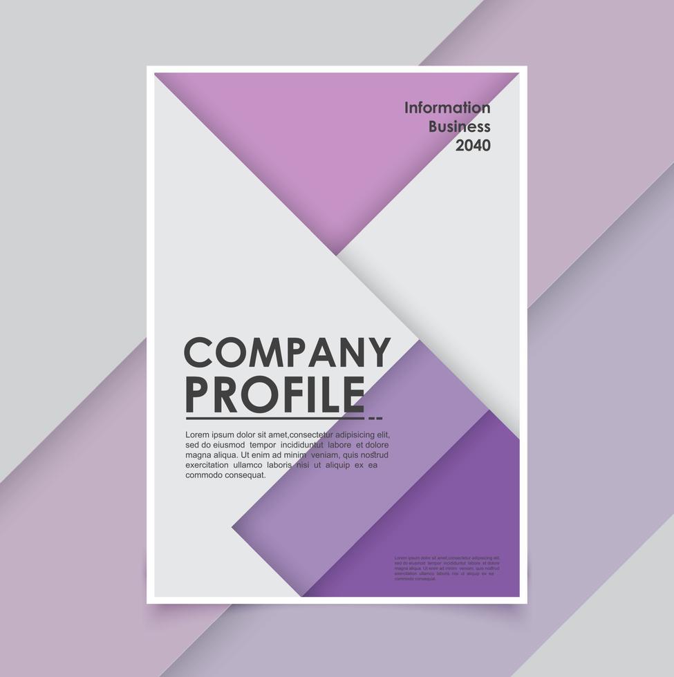 Modern business brochure template minimals vector